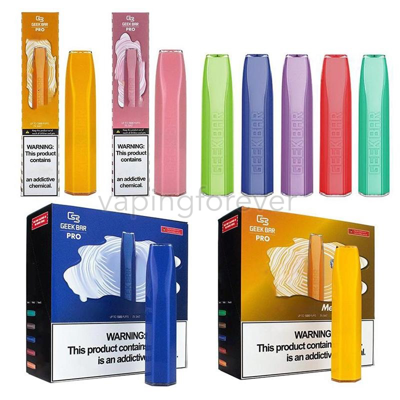 GEEK BAR Pro Geekbar Disposable Vape Device E Cigarettes 1500 Puffs Stick Pen 4.5ml Prefilled Pod Cartridge 850mAh Battery Vapor Starter Kit
GEEK BAR Pro Geekbar Disposable Vape Device E Cigarettes 1500 Puffs Stick Pen 4.5ml Prefilled Pod Cartridge 850mAh Battery Vapor Starter Kit