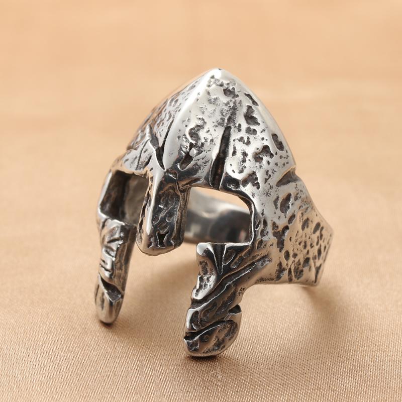 Wedding Rings Creative Stainless Steel Spartan Hero Helmet Mask Ring Male Female Personality Retro Cool Car Jewelry Fashion Punk Rock Rap
Wedding Rings Creative Stainless Steel Spartan Hero Helmet Mask Ring Male Female Personality Retro Cool Car Jewelry Fashion Punk Rock Rap