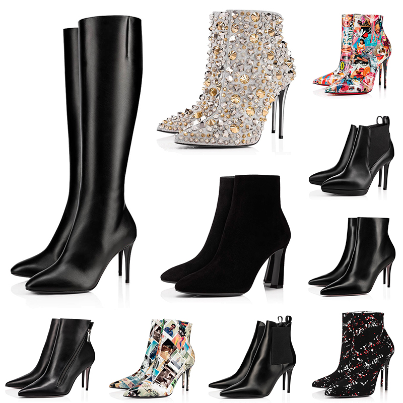 Red Bottom Heels Designer Boots High Heel Women Ankle Knee Winter Boot So Kate 8 10 12cm Graffiti Girls Ladies Booties Wedding Party Dress Shoes, Item #16
Red Bottom Heels Designer Boots High Heel Women Ankle Knee Winter Boot So Kate 8 10 12cm Graffiti Girls Ladies Booties Wedding Party Dress Shoes, Item #16