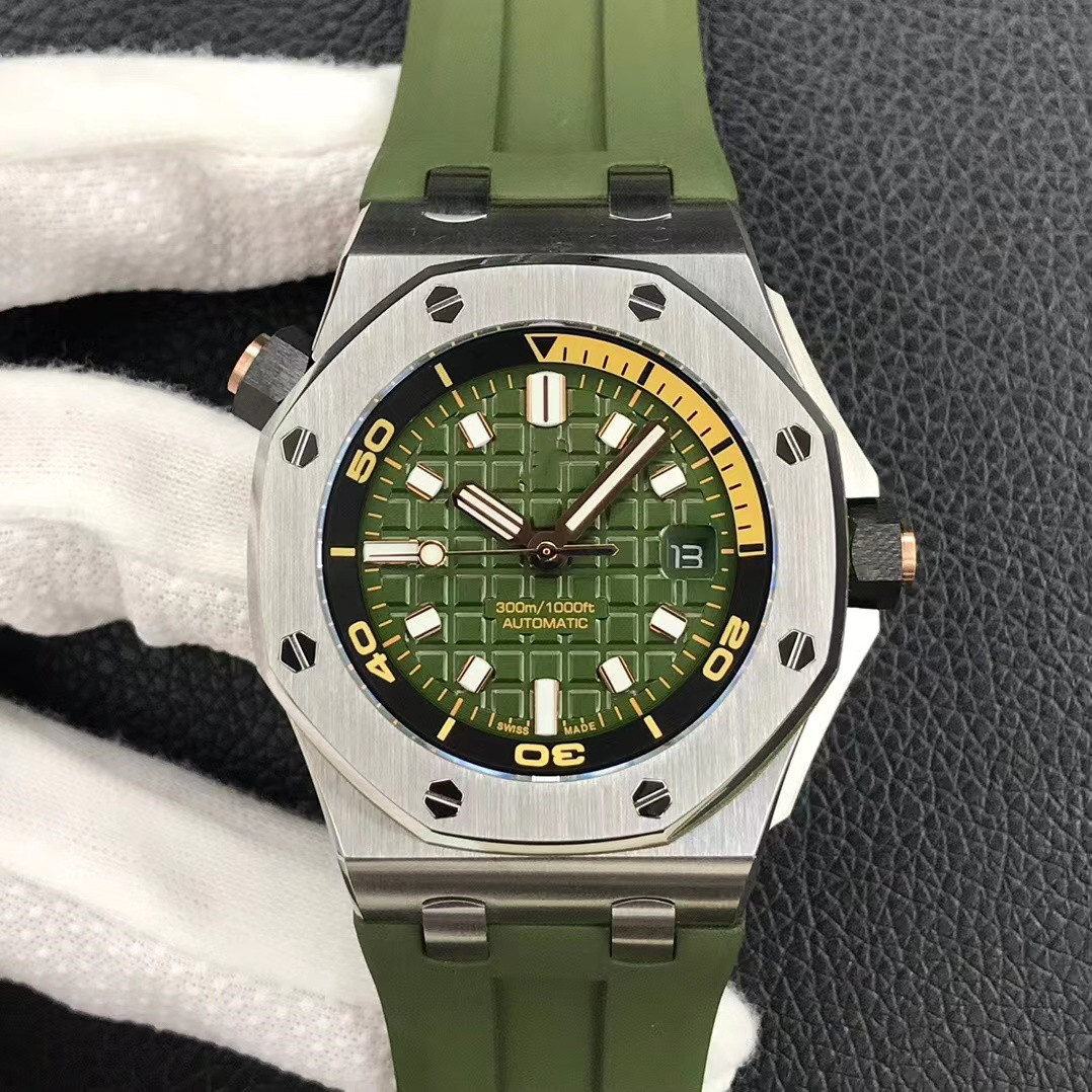 BF15720 Watch size 42mmx14.2 4308 automatic chain movement anti-glare treatment sapphire glass mirror fine steel case rubber strap, As hown
BF15720 Watch size 42mmx14.2 4308 automatic chain movement anti-glare treatment sapphire glass mirror fine steel case rubber strap, As hown