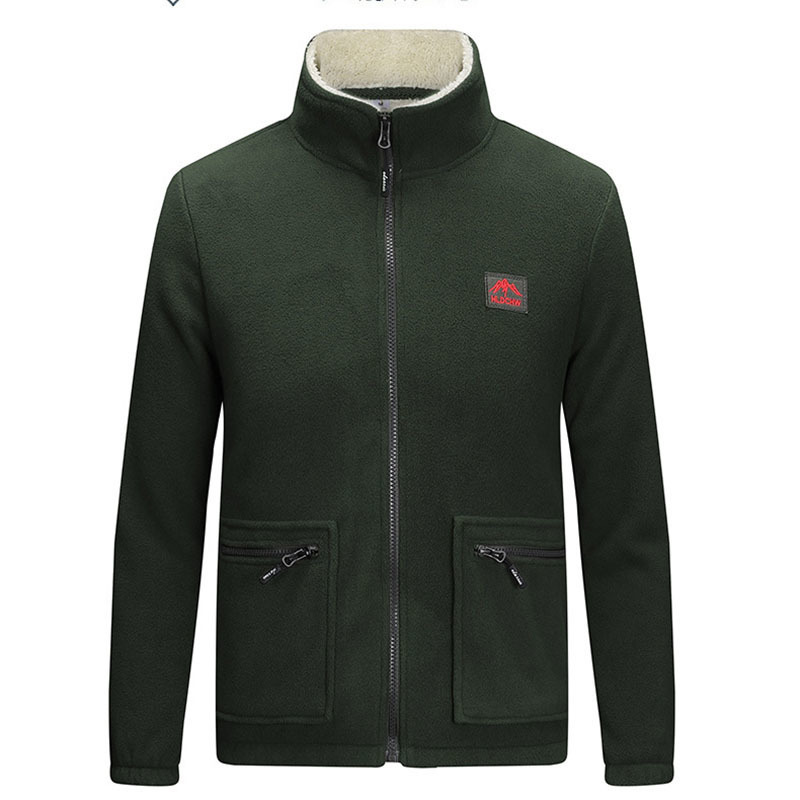 men Sweatshirt Wool hoodies Coat With Pullover Casual Winter Parka Outerwear Lamb cashmere Coat Streetwear Hooded Tops 201020