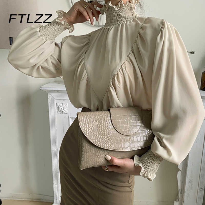 Elegant Women Lantern Sleeve Blouse Spring Autumn Ruffles Turtleneck Shirts Ladies Korean Loose Blouses Fall 210602, Beige
Elegant Women Lantern Sleeve Blouse Spring Autumn Ruffles Turtleneck Shirts Ladies Korean Loose Blouses Fall 210602, Beige