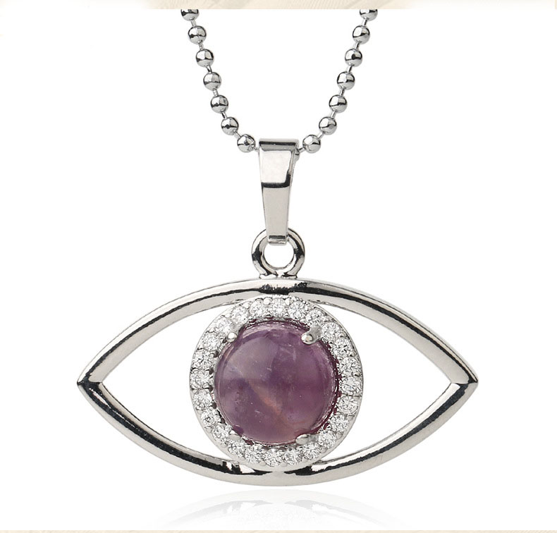 2021 Natural Stone Evil eyes Pendant Necklace for women Silver Plated Link Chain 18 Inch Crystal Turkish Eye necklaces Girls Luck Jewelryen
2021 Natural Stone Evil eyes Pendant Necklace for women Silver Plated Link Chain 18 Inch Crystal Turkish Eye necklaces Girls Luck Jewelryen