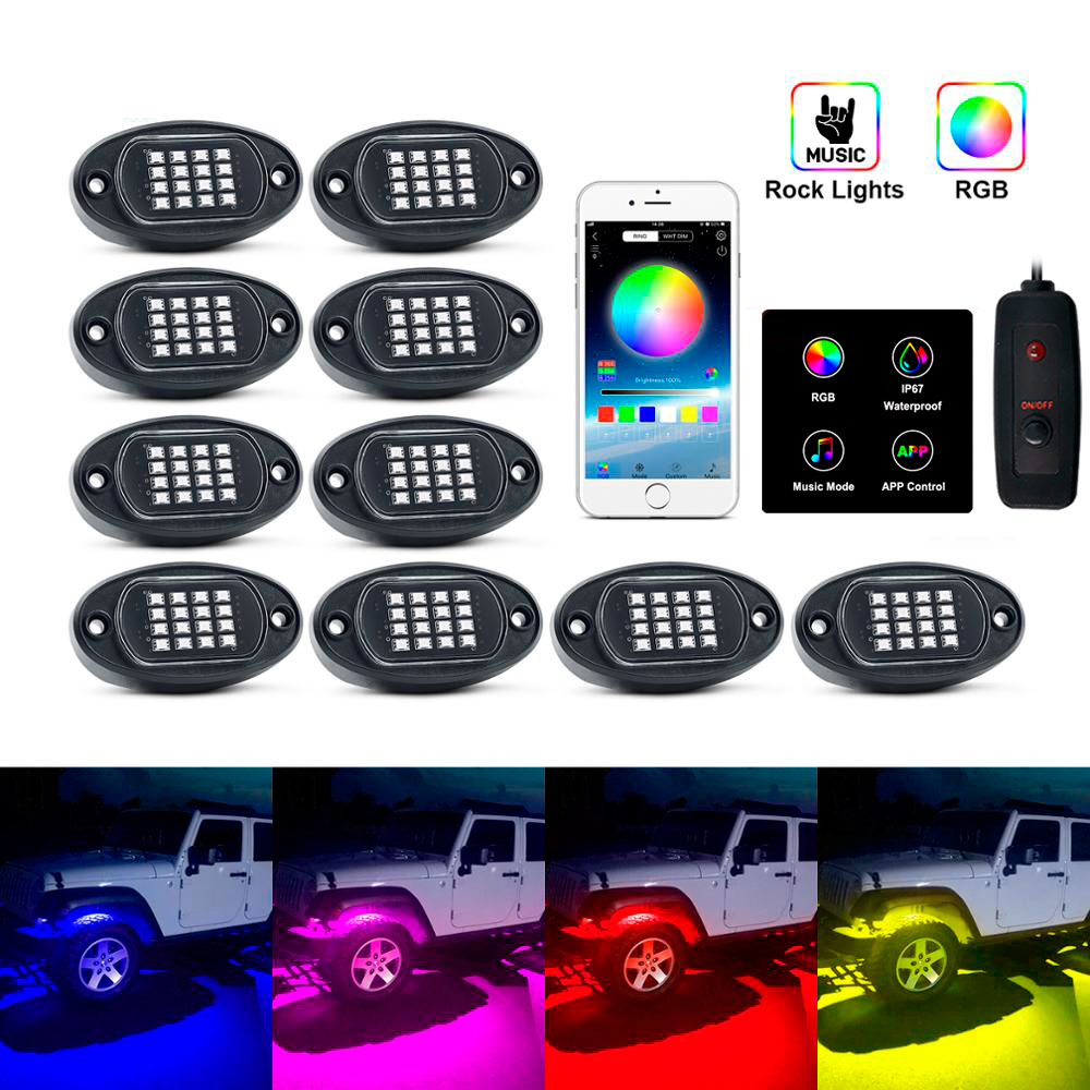 AutoGlow RGB LED Undercar Lighting Kit - 8 Pods, 128 5050SMD LEDs, APP/Bluetooth Control, Multicolor Neon Effects & Easy Install - Perfect for Cars, SUVs, and Trucks!
AutoGlow RGB LED Undercar Lighting Kit - 8 Pods, 128 5050SMD LEDs, APP/Bluetooth Control, Multicolor Neon Effects & Easy Install - Perfect for Cars, SUVs, and Trucks!