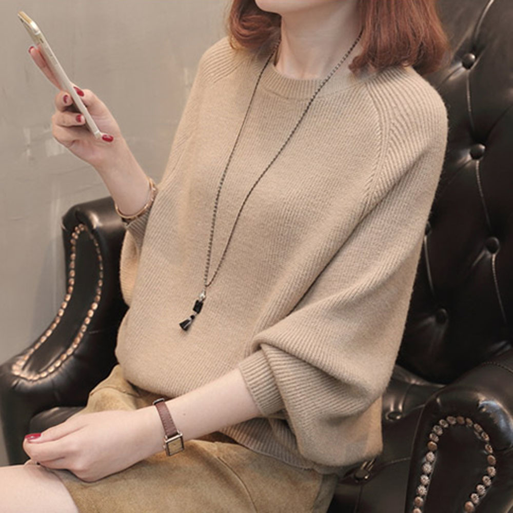 2021 New Office Super Large Chic Knitted Spring Women's Bathrobe Sleeve Round Neck Sweater Casual Top Xa67, Black
2021 New Office Super Large Chic Knitted Spring Women's Bathrobe Sleeve Round Neck Sweater Casual Top Xa67, Black