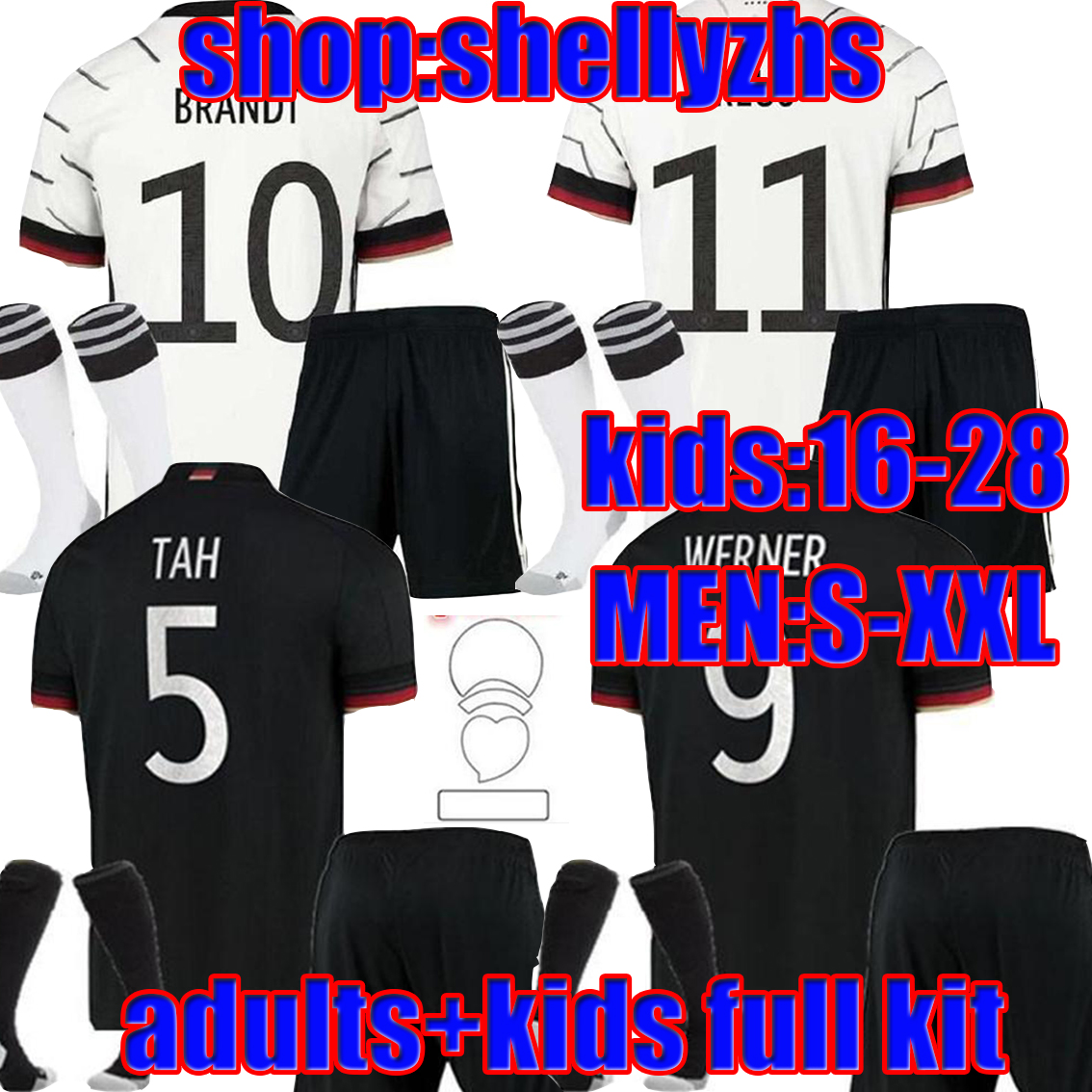 21 22 Germany soccer jersey 2021 Home away HUMMELS KROOS full kit GNABRY WERNER DRAXLER REUS MULLER GOTZE football shirts adults+kids set uniforms, Home full kit
21 22 Germany soccer jersey 2021 Home away HUMMELS KROOS full kit GNABRY WERNER DRAXLER REUS MULLER GOTZE football shirts adults+kids set uniforms, Home full kit