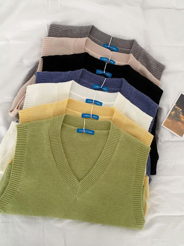 Women's Vests Sweater Vest Women V-neck Solid Slim All-match Casual Fashion Sweaters Teens Chic Autumn Winter Sleeveless G02, White
Women's Vests Sweater Vest Women V-neck Solid Slim All-match Casual Fashion Sweaters Teens Chic Autumn Winter Sleeveless G02, White