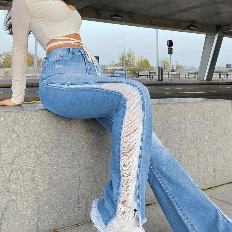 women's jeans sweetown blue 90s aesthetic slim women low waist flare pants side hole vintage streetwear distressed denim trousers
women's jeans sweetown blue 90s aesthetic slim women low waist flare pants side hole vintage streetwear distressed denim trousers