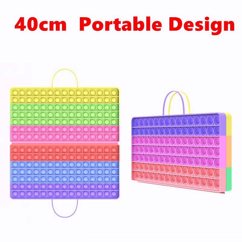 New 40cm Collapsible Portable Super Big Size Push Bubble Toys Autism Relieve Stress Toys Adult Kids Fidget Family Games Toy Gift
New 40cm Collapsible Portable Super Big Size Push Bubble Toys Autism Relieve Stress Toys Adult Kids Fidget Family Games Toy Gift