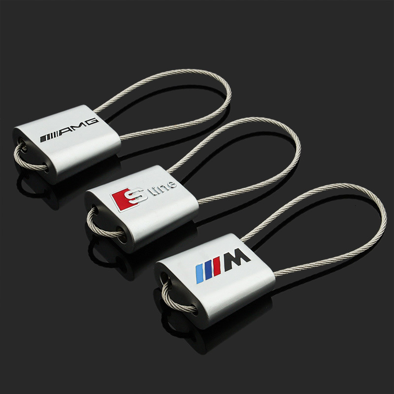 Wire Rope Double-sided m Three Color Sports Mercedes Benz Amg Audi Sline Car Key Chain Pendant, Slivery;golden
Wire Rope Double-sided m Three Color Sports Mercedes Benz Amg Audi Sline Car Key Chain Pendant, Slivery;golden