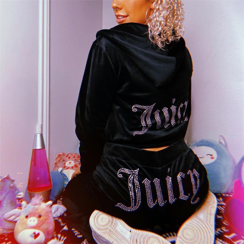 Juciy Coture Sweatsuits Pants Velvet Juicy Tracksuit Women Coutoure Set Track Suit Couture Women's Two Piece-image