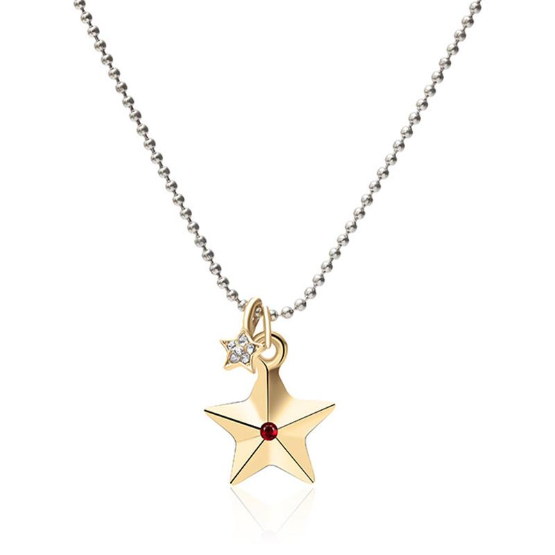 Pendant Necklaces Fashion Simple Big Small Stars Necklace Exquisite Women's Wedding Red Rhinestone Jewelry Charming Party Accessories
Pendant Necklaces Fashion Simple Big Small Stars Necklace Exquisite Women's Wedding Red Rhinestone Jewelry Charming Party Accessories