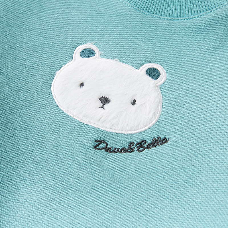 DBW14741 dave bella winter baby unisex fashion cartoon letter clothing sets kids casual sets children 2pcs suit Y1117
