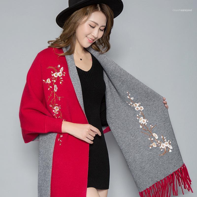 Scarves Style Shawl Scarf Dual-Use Female Autumn Winter Double-Sided Wild Mink Velvet Thick Plum Embroidered Cloak Foulard Moda 20211
Scarves Style Shawl Scarf Dual-Use Female Autumn Winter Double-Sided Wild Mink Velvet Thick Plum Embroidered Cloak Foulard Moda 20211