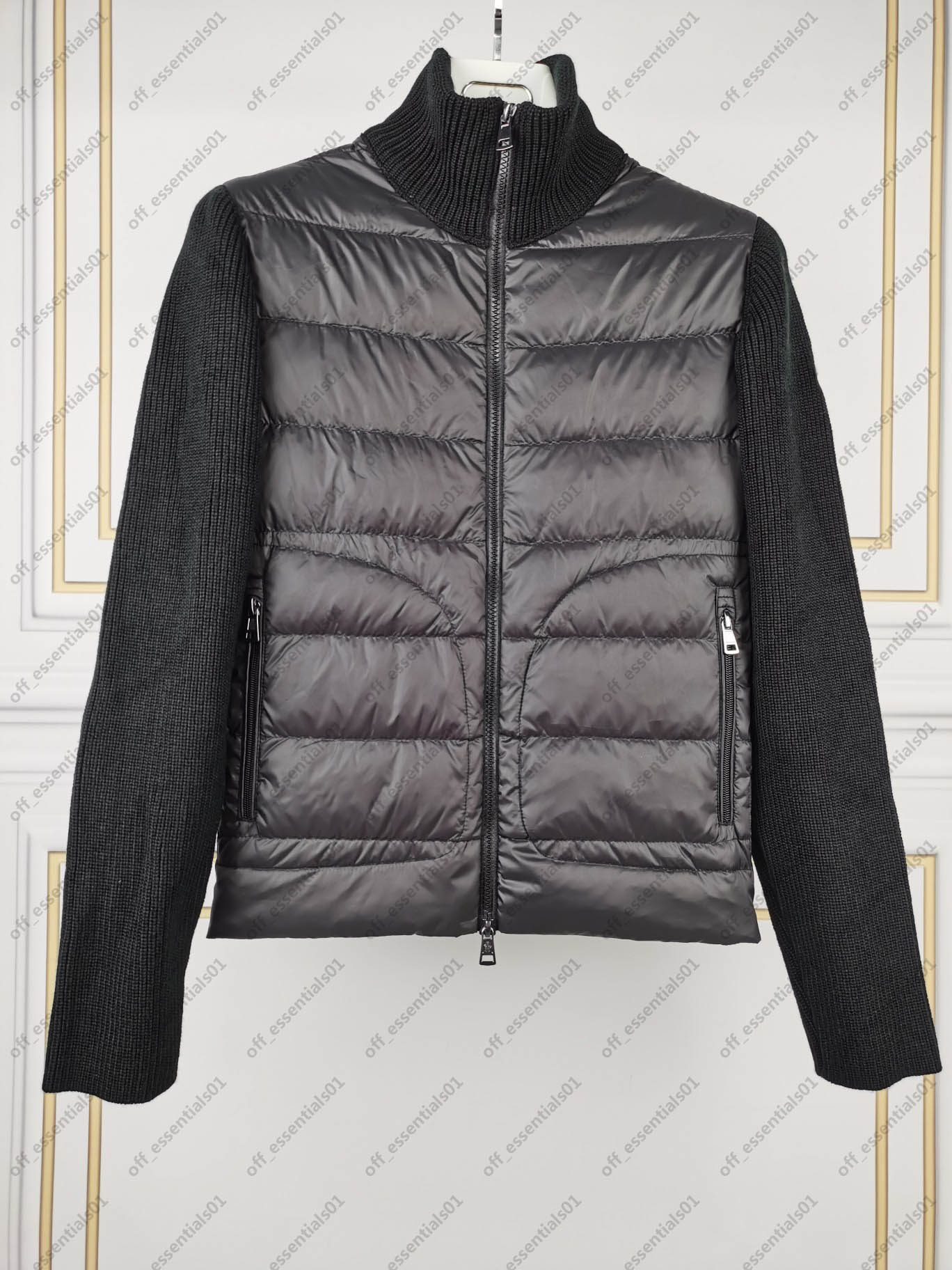 monclair colorful placket knitted d pocket mens down jacket high qulaity france luxurys designers jakcets size 1--5, Black
monclair colorful placket knitted d pocket mens down jacket high qulaity france luxurys designers jakcets size 1--5, Black