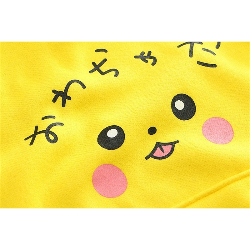 autumn and winter Picacho's printed Hoodies Sweatshirts women LJ200808