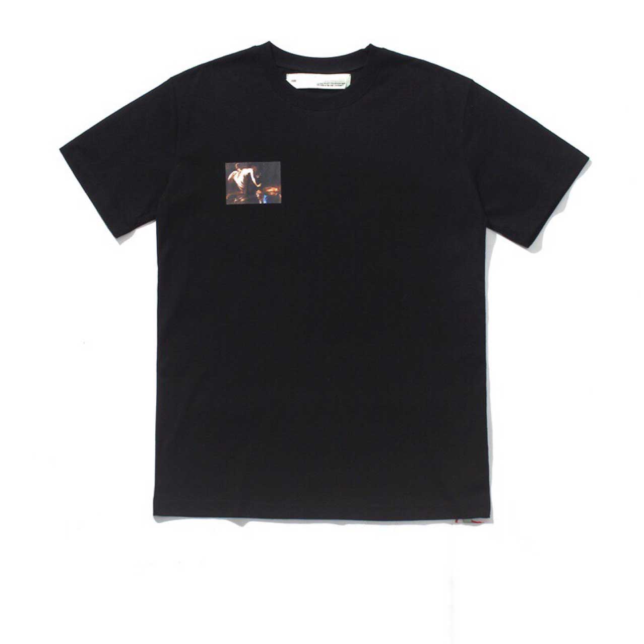 Fashion Top Quality Mens Religious Oil Painting Tee Top Men Womens Sunmer Designer Tshirt Casual Streetwear Shirt Man Clothing