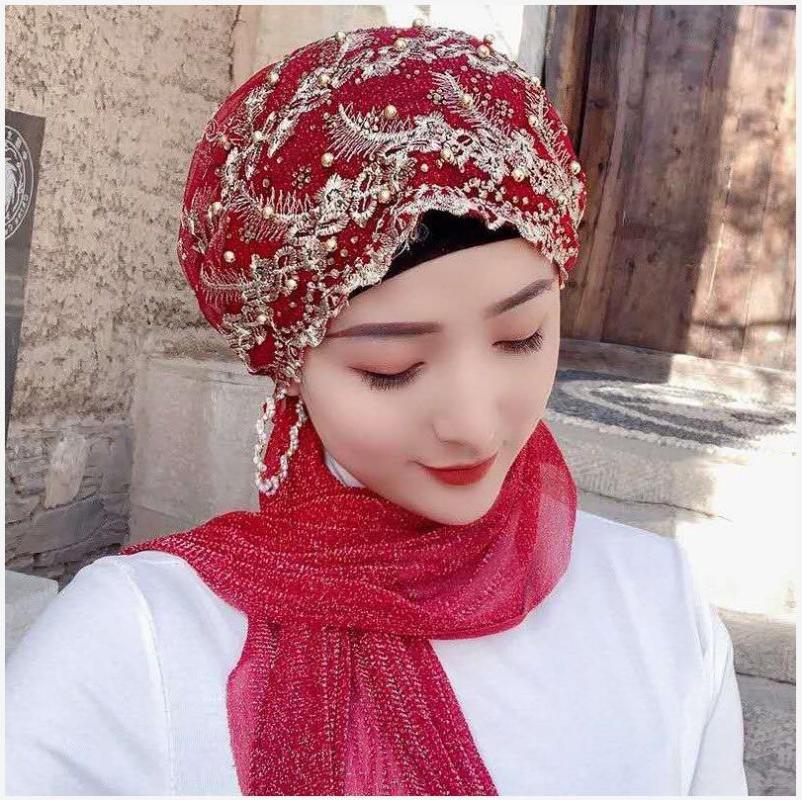 Berets Fashion Hijabs Muslim Islamic Scarf Scarves For Woman Long Underscarf Moslima Solid Color With Bead Prayer Turbante, Blue;gray
Berets Fashion Hijabs Muslim Islamic Scarf Scarves For Woman Long Underscarf Moslima Solid Color With Bead Prayer Turbante, Blue;gray