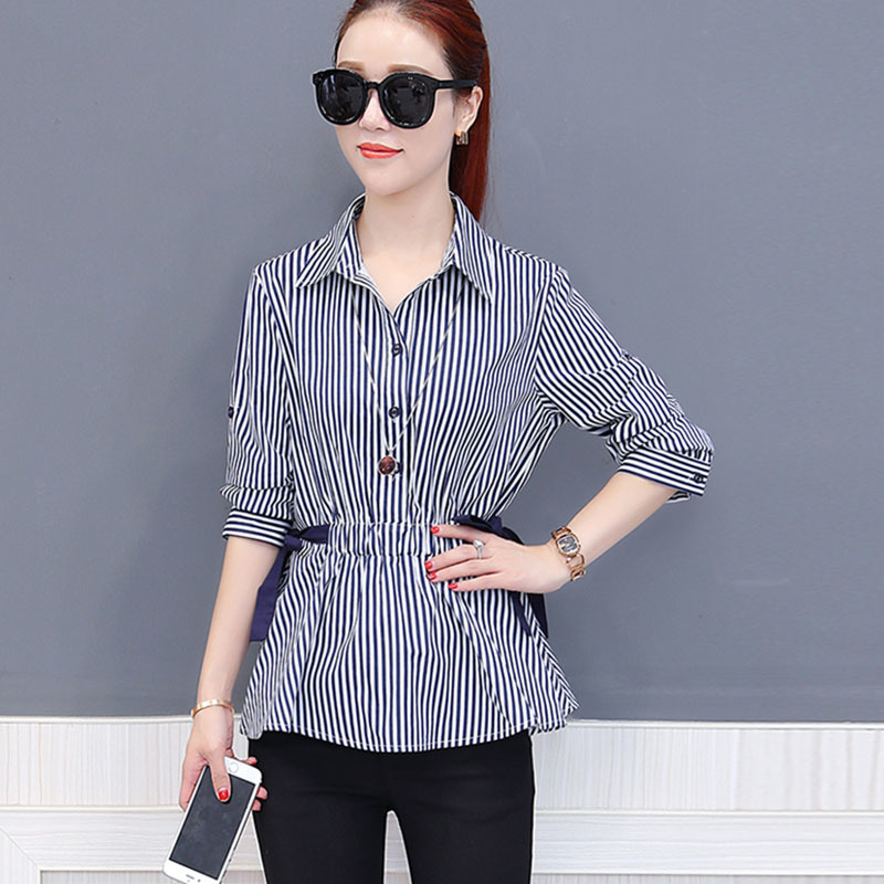 Office Work Wear Women Spring Autumn Style Chiffon Blouses Shirts Lady Casual Bow Tie Sashes Blusas Tops DD1773 210225