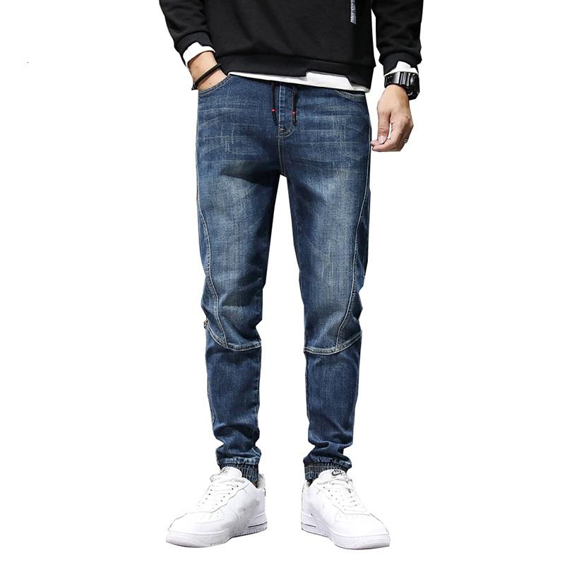Men's Jeans Jogging Pants Elastic Waist Drawstring For Man Blue Relaxed Tapered Fashion Trousers Men Oversized 42
Men's Jeans Jogging Pants Elastic Waist Drawstring For Man Blue Relaxed Tapered Fashion Trousers Men Oversized 42