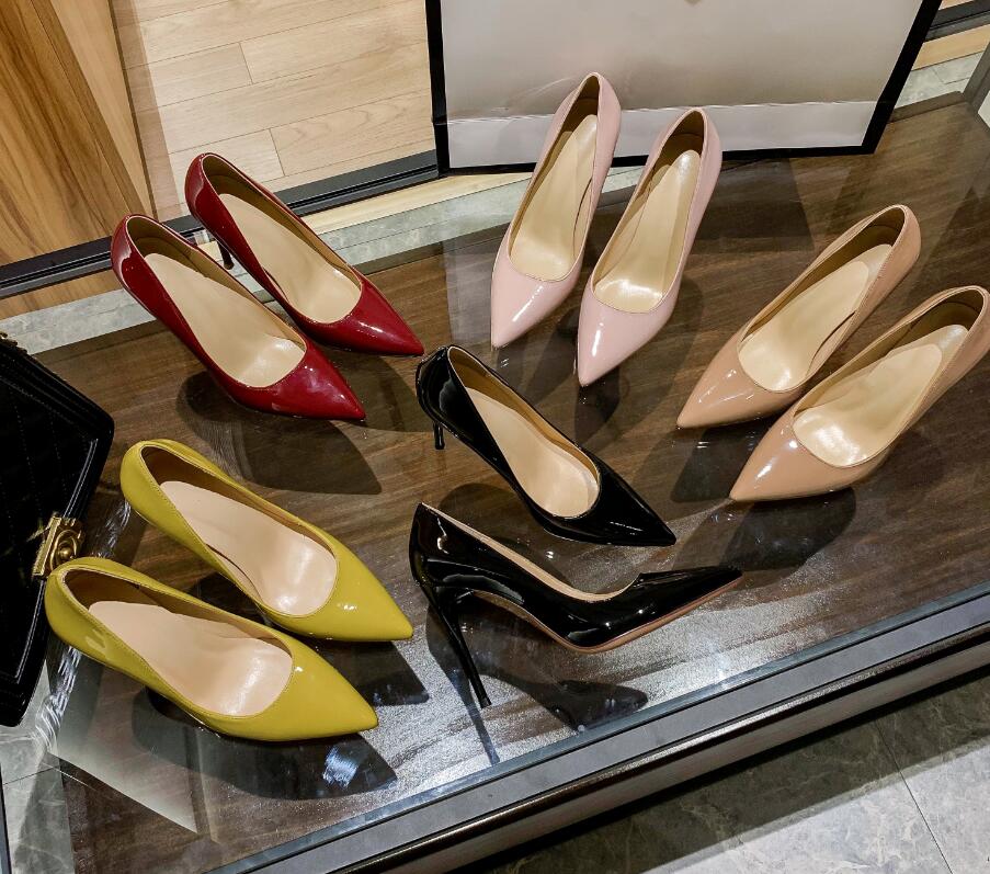 2021 New Top Quality Women Shoes Red Bottoms High Heels Sexy Pointed Toe Red Sole 6cm 8cm 10cm Pumps Wedding Dress Shoes Nude Black Shiny, Red shoes height 10cm
2021 New Top Quality Women Shoes Red Bottoms High Heels Sexy Pointed Toe Red Sole 6cm 8cm 10cm Pumps Wedding Dress Shoes Nude Black Shiny, Red shoes height 10cm