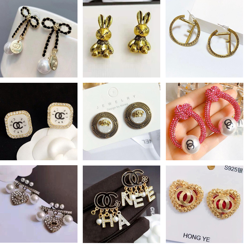 Womens 18K Gold Plated 925 Silver Ear Stud Earrings Brand Designers Geometry Letters Women Crystal Rhinestone Pearl Earring Wedding Party Jewerlry ER0741-ER0760
Womens 18K Gold Plated 925 Silver Ear Stud Earrings Brand Designers Geometry Letters Women Crystal Rhinestone Pearl Earring Wedding Party Jewerlry ER0741-ER0760