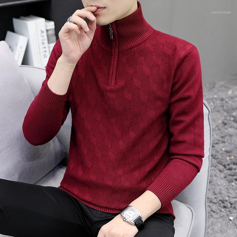 Men's Sweaters Autumn Winter Mens Solid Color Casual Sweater Men Stand Collar Male Zip Knit Slim Fit Knitted Pullover, Beige
Men's Sweaters Autumn Winter Mens Solid Color Casual Sweater Men Stand Collar Male Zip Knit Slim Fit Knitted Pullover, Beige