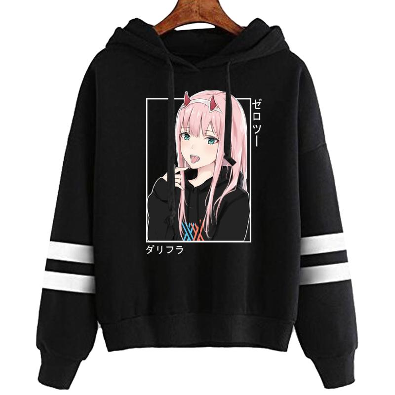 Men's Hoodies & Sweatshirts Darling In The Franxx Men Women Unisex Zero Two Striped Hooded Sweatshirt Pullover Tops, Black
Men's Hoodies & Sweatshirts Darling In The Franxx Men Women Unisex Zero Two Striped Hooded Sweatshirt Pullover Tops, Black