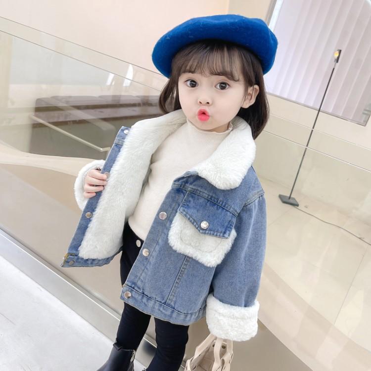 Jackets Lamb Cashmere Plus Denim Jacket 2021 Autumn Children's Wear Warm Thickened Fur One Foreign, Blue;gray
Jackets Lamb Cashmere Plus Denim Jacket 2021 Autumn Children's Wear Warm Thickened Fur One Foreign, Blue;gray