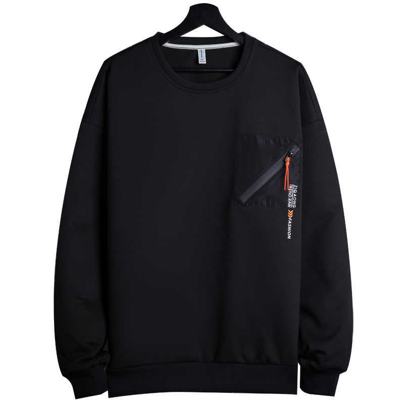 Print Sweatshirt Men Harajuku hip pop o-neck Petchwork Hoodies steetwear Autumn Fashion Long Sleeve Sweatshirt with Pocket 210603