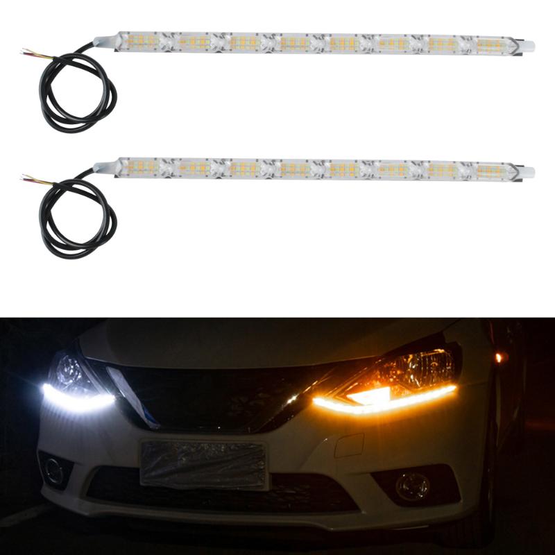 Emergency Lights 2PCS 12V Auto Headlight Light Strips Car DRL Streamer Led Daytime Running Turn Signal Lamp Super Bright Waterproof
Emergency Lights 2PCS 12V Auto Headlight Light Strips Car DRL Streamer Led Daytime Running Turn Signal Lamp Super Bright Waterproof