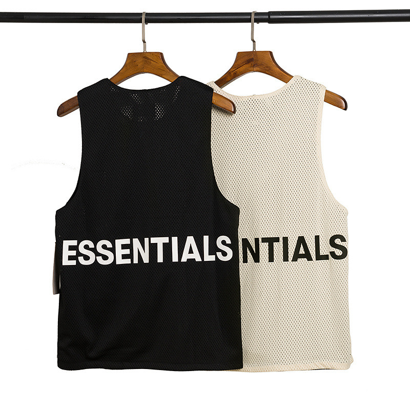 Feel of God fog mesh essentials printed double line high street vest, Black;white
Feel of God fog mesh essentials printed double line high street vest, Black;white