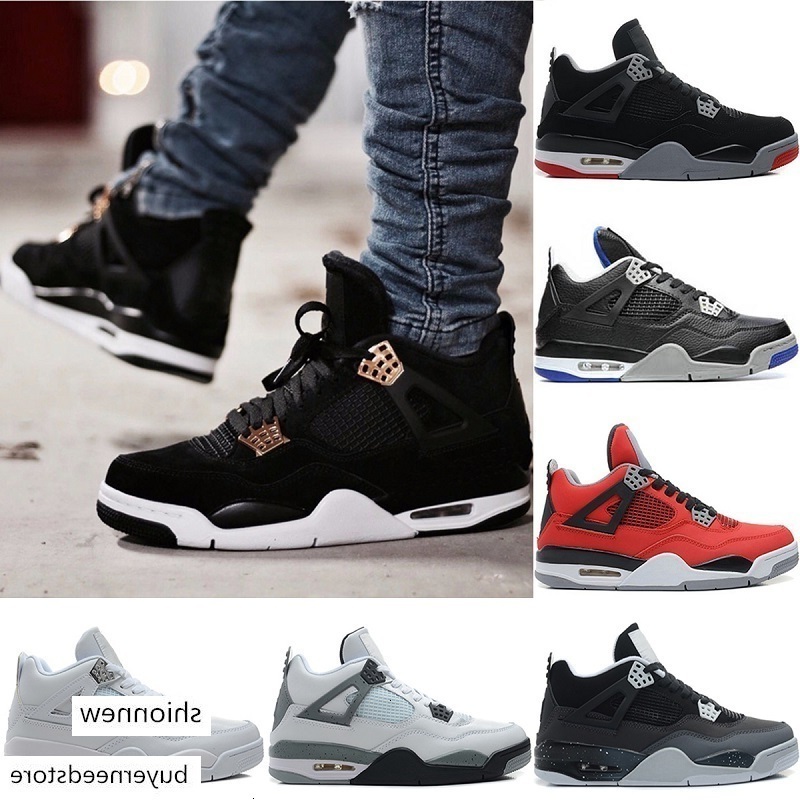 Top Designer Basketball Shoes Mens 4 4s Pure Money Motorsport Royalty Blackcat Sports Trainers Bred Toro Bravo Oreo Sneakers size 41-47
Top Designer Basketball Shoes Mens 4 4s Pure Money Motorsport Royalty Blackcat Sports Trainers Bred Toro Bravo Oreo Sneakers size 41-47