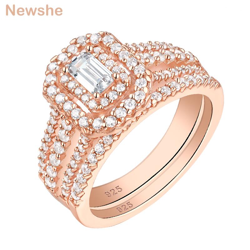 Cluster Rings She Rose Gold Color 925 Sterling Silver Wedding Ring Set For Women Rectangle Cubic Zircon Elegant Bridal Jewelry, Golden;silver
Cluster Rings She Rose Gold Color 925 Sterling Silver Wedding Ring Set For Women Rectangle Cubic Zircon Elegant Bridal Jewelry, Golden;silver