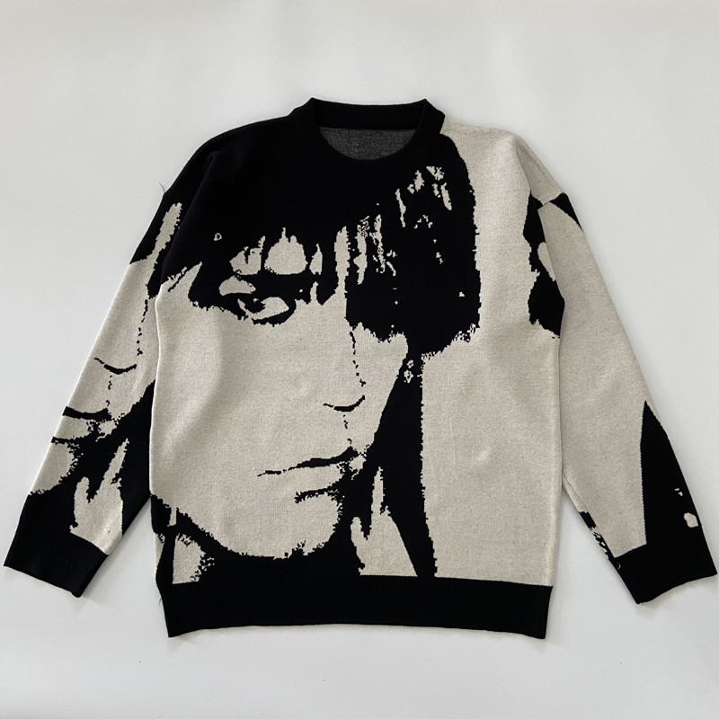 Hip hop Streetwear Men Women Sweater Oversized Print Crewneck High Quality 1 Knitted Hoodie
Hip hop Streetwear Men Women Sweater Oversized Print Crewneck High Quality 1 Knitted Hoodie