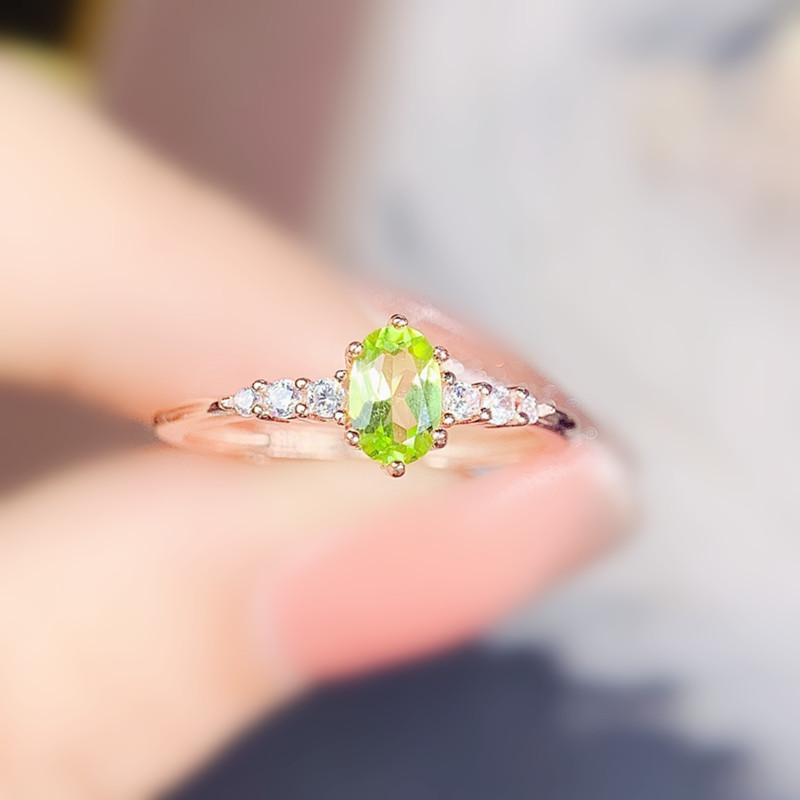 Cluster Rings Natural Real Green Peridot Small Ring Per Jewelry 925 Sterling Silver 4*6mm 0.55ct Gemstone Fine J215306, Golden;silver
Cluster Rings Natural Real Green Peridot Small Ring Per Jewelry 925 Sterling Silver 4*6mm 0.55ct Gemstone Fine J215306, Golden;silver