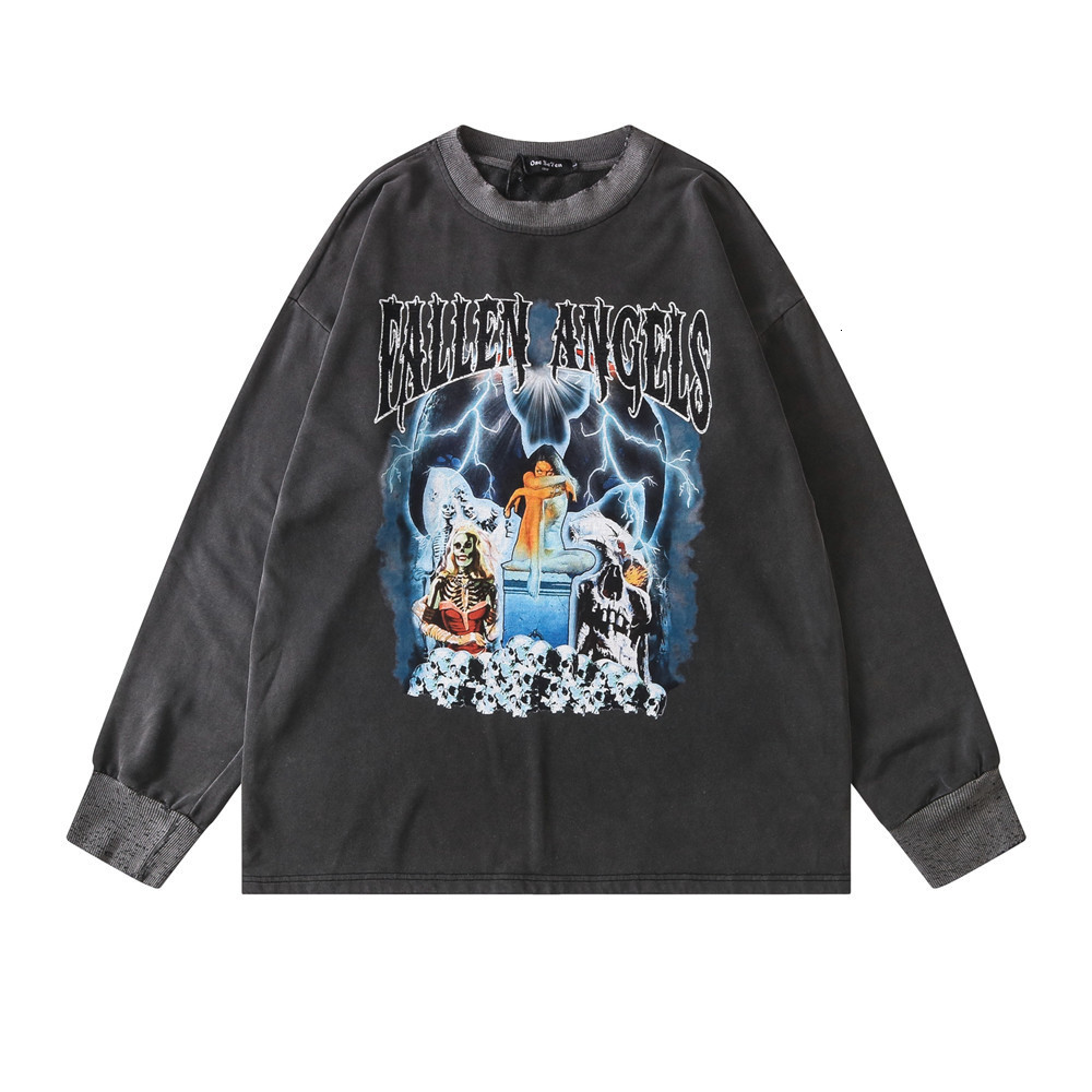 Sweatshirts Bereavement skull printed sweater mens wash old loose round neck long sleeve BF languid fashion brand Pullover Hoodie, Wash water black
Sweatshirts Bereavement skull printed sweater mens wash old loose round neck long sleeve BF languid fashion brand Pullover Hoodie, Wash water black