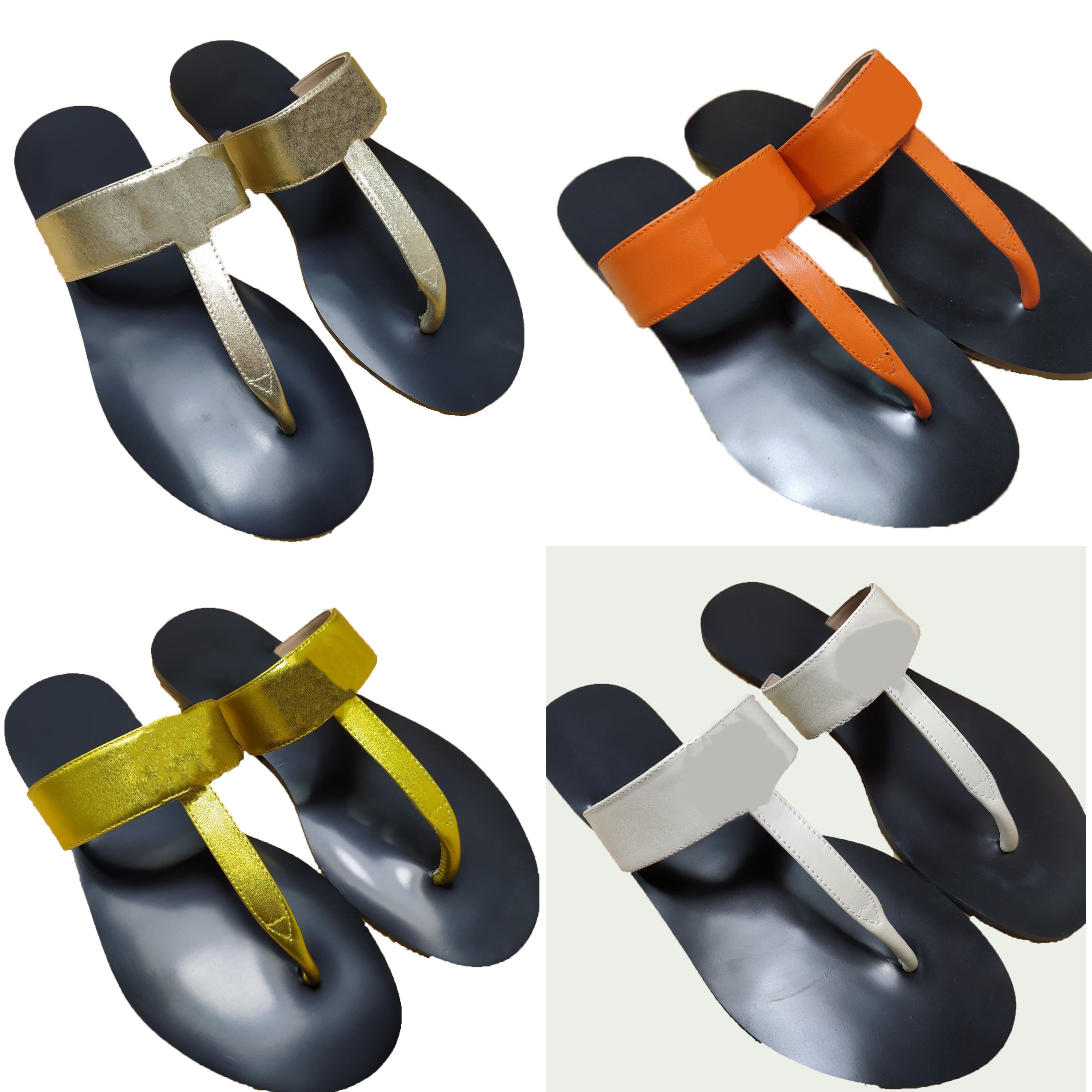 Summer fashion couple flip-flops, classic metal buckle slippers, beach casual flats, Color 3
Summer fashion couple flip-flops, classic metal buckle slippers, beach casual flats, Color 3