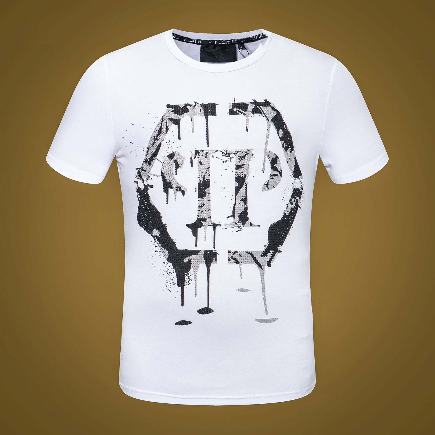 PP Rock Style Summer Men Designer T shirt Diamond Skull Brand clothing fashion t shirts Women T-shirt high quality Hip Hop Tees 0014, White;black
PP Rock Style Summer Men Designer T shirt Diamond Skull Brand clothing fashion t shirts Women T-shirt high quality Hip Hop Tees 0014, White;black