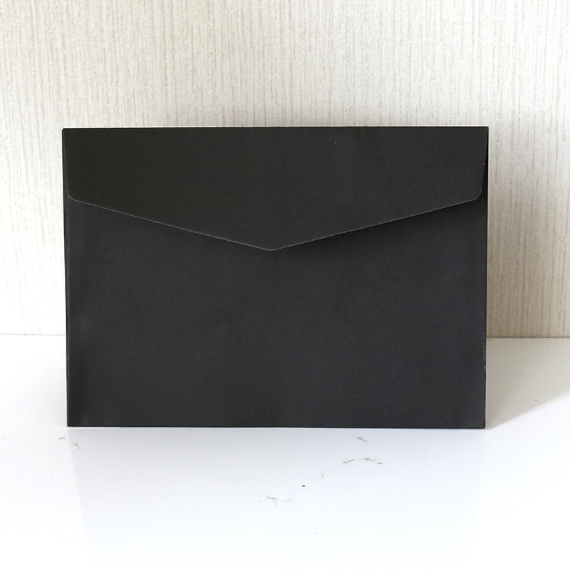 17.5x12.5CM/6.9*4.9INCH 50Pcs/Lot Solid Color Kraft Paper Products Greeting Card Postcard Thank-you Notes Envelope Simple Wedding Invitation Gift Enve