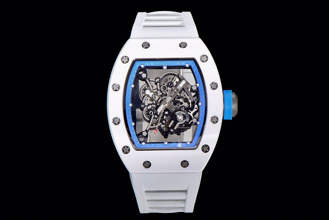 reason check virtue rice Le Wrist watch with blue circle Rm-055 white ceramic V2 version automatic mechanical movement, accessories retail a, Slivery;brown
reason check virtue rice Le Wrist watch with blue circle Rm-055 white ceramic V2 version automatic mechanical movement, accessories retail a, Slivery;brown