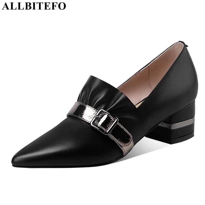ALLBITEFO genuine leather brand high heels office ladies shoes thick heels women shoes women high heel shoes size:34-42 210611, As picture
ALLBITEFO genuine leather brand high heels office ladies shoes thick heels women shoes women high heel shoes size:34-42 210611, As picture