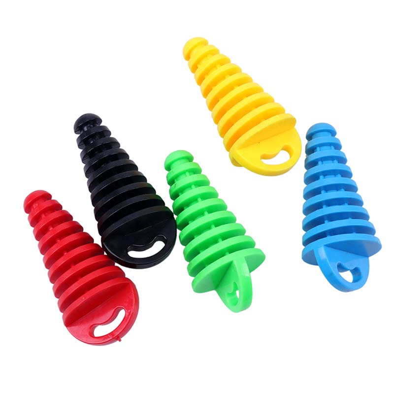 Motorcycle Exhaust System Pipes Plug Muffler Motocross Tailpipe Rubber Air Bleeder Exhausts Silencer Wash Plugs Pipe