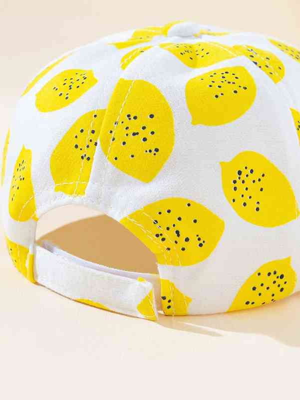 Baby Lemon Print Baseball Cap SHE