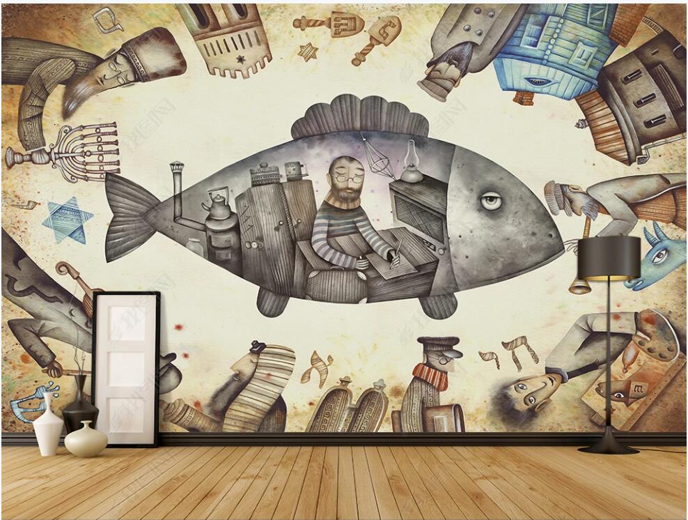 3d wallpaper custom photo mural Hand drawn cartoon comic mechanical fish home decor 3d wall murals wallpaper for living room in rolls, Non-woven wallpaper
3d wallpaper custom photo mural Hand drawn cartoon comic mechanical fish home decor 3d wall murals wallpaper for living room in rolls, Non-woven wallpaper