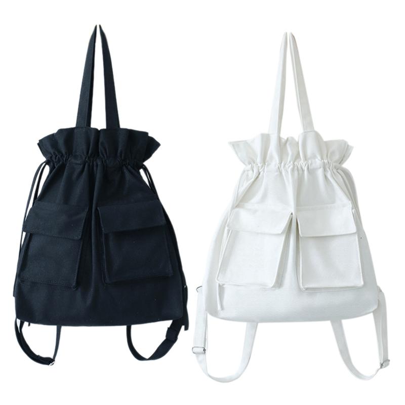 2 Pcs Canvas Bag Female Shoulder Backpack Large Capacity Backpack Student Backpack, Black & White, Photo color
2 Pcs Canvas Bag Female Shoulder Backpack Large Capacity Backpack Student Backpack, Black & White, Photo color