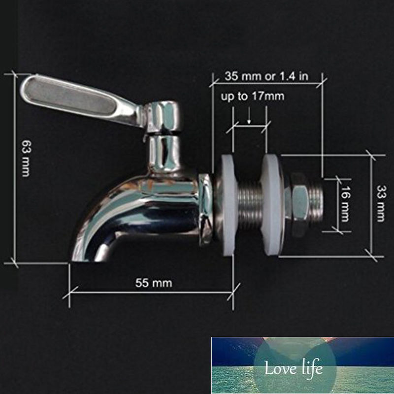 1PCS 16mm Drink Dispenser Beverage Wine Barrel Tap Spigot Water Stainless Steel Coffee Juice Faucet Factory price expert design Quality Latest Style O