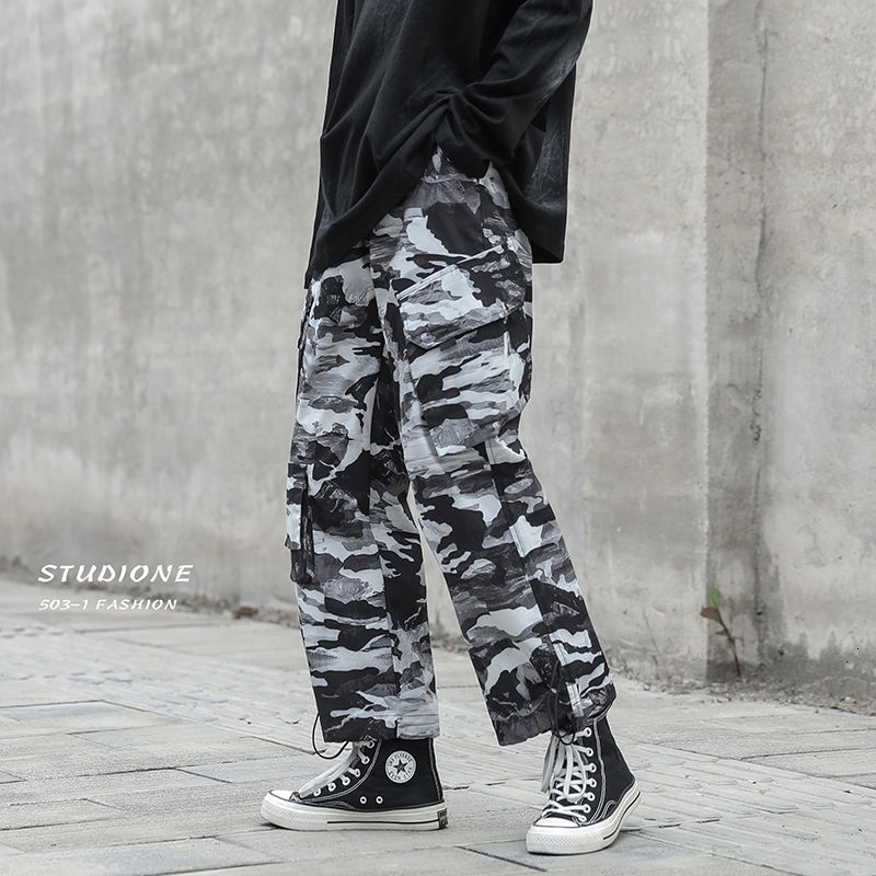 2021 New Men' Loose Overalls Camouflage Multi Pocket Sweatpants Baggy Military Style Trousers Streetwear Casual Cargo Pants -2xl 02o6, Black
2021 New Men' Loose Overalls Camouflage Multi Pocket Sweatpants Baggy Military Style Trousers Streetwear Casual Cargo Pants -2xl 02o6, Black