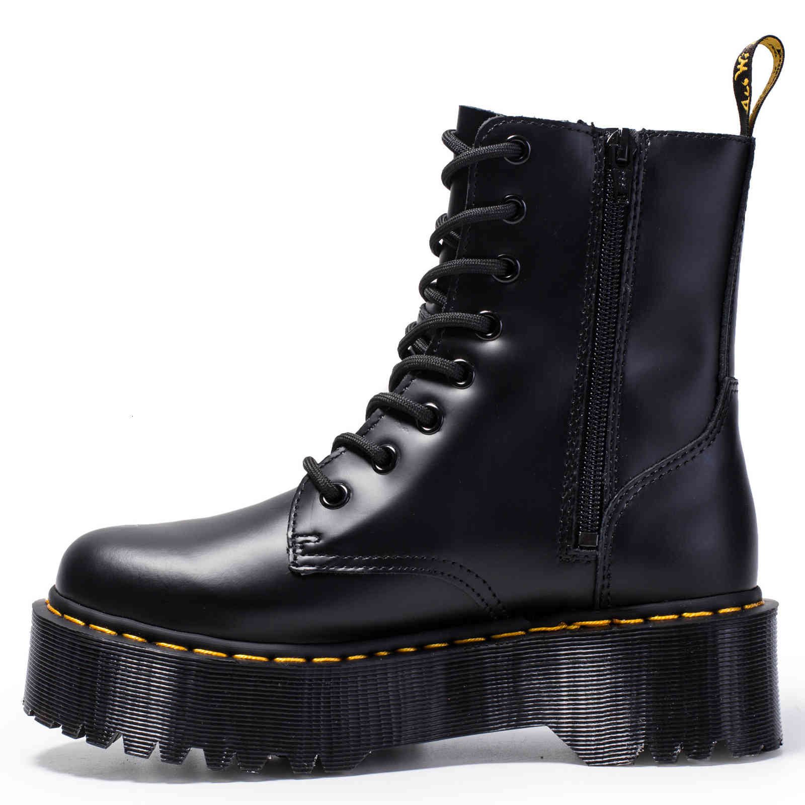 Boots Jadon Thick Soled 8-hole Martin 1460 Side Zipper British Women's Short Muffin Bottom Lace Up Tooling, New link of plush racket
Boots Jadon Thick Soled 8-hole Martin 1460 Side Zipper British Women's Short Muffin Bottom Lace Up Tooling, New link of plush racket