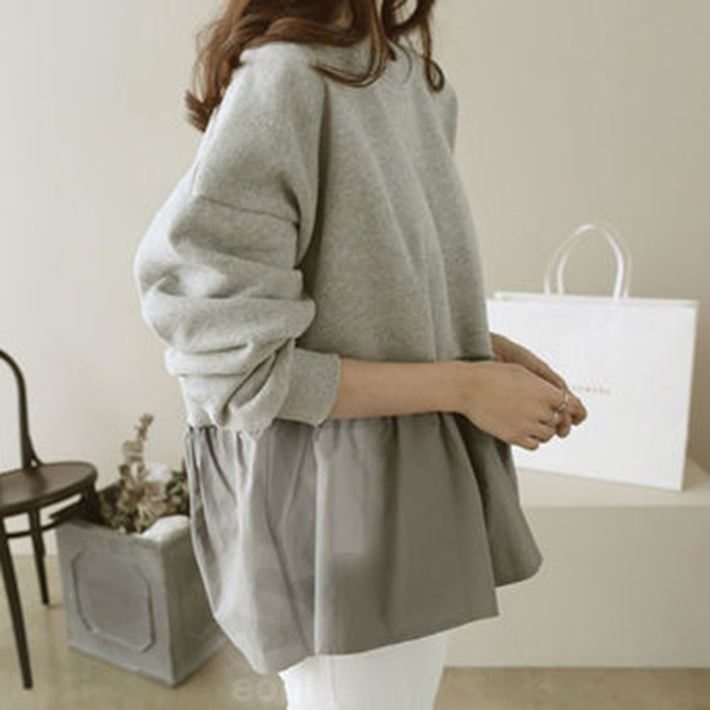 Women's Sweatshirts Japanese Harajuku Loose Casual Kawaii Ruffle Sweatshirt Female Korean Cute Clothing Autumn Winter Hoodie 201212
